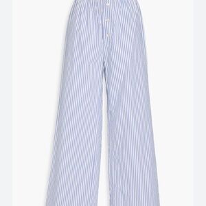 Striped Wide-Leg Pants